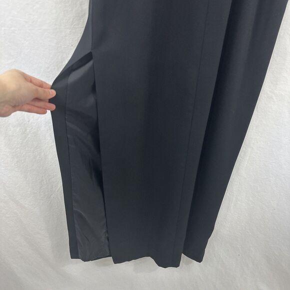 Je Matadi By Sean Mehta Black Embellished Formal Maxi Dress Sheer Womens Size 4 - Picture 11 of 12